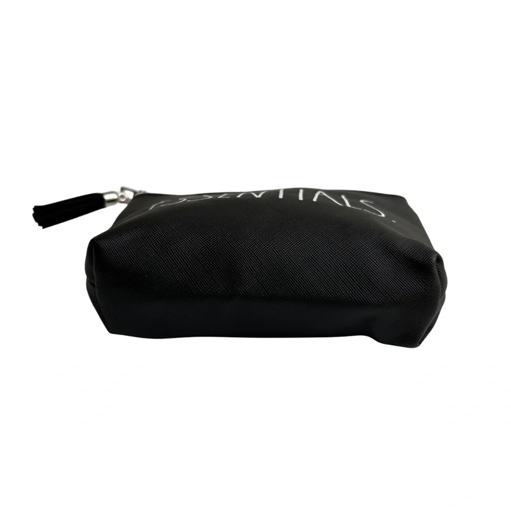 Rae Dunn ESSENTIALS. Small Black Cosmetic Bag NWOT